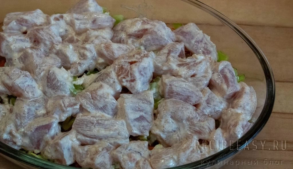 Фото приготовления рецепта: Запеченная гречка с курицей - шаг №7